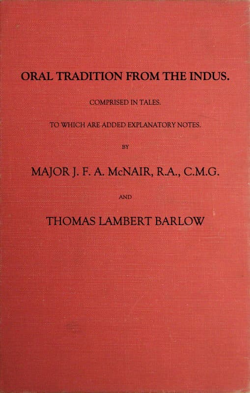 Cover of Oral Tradition from the Indus