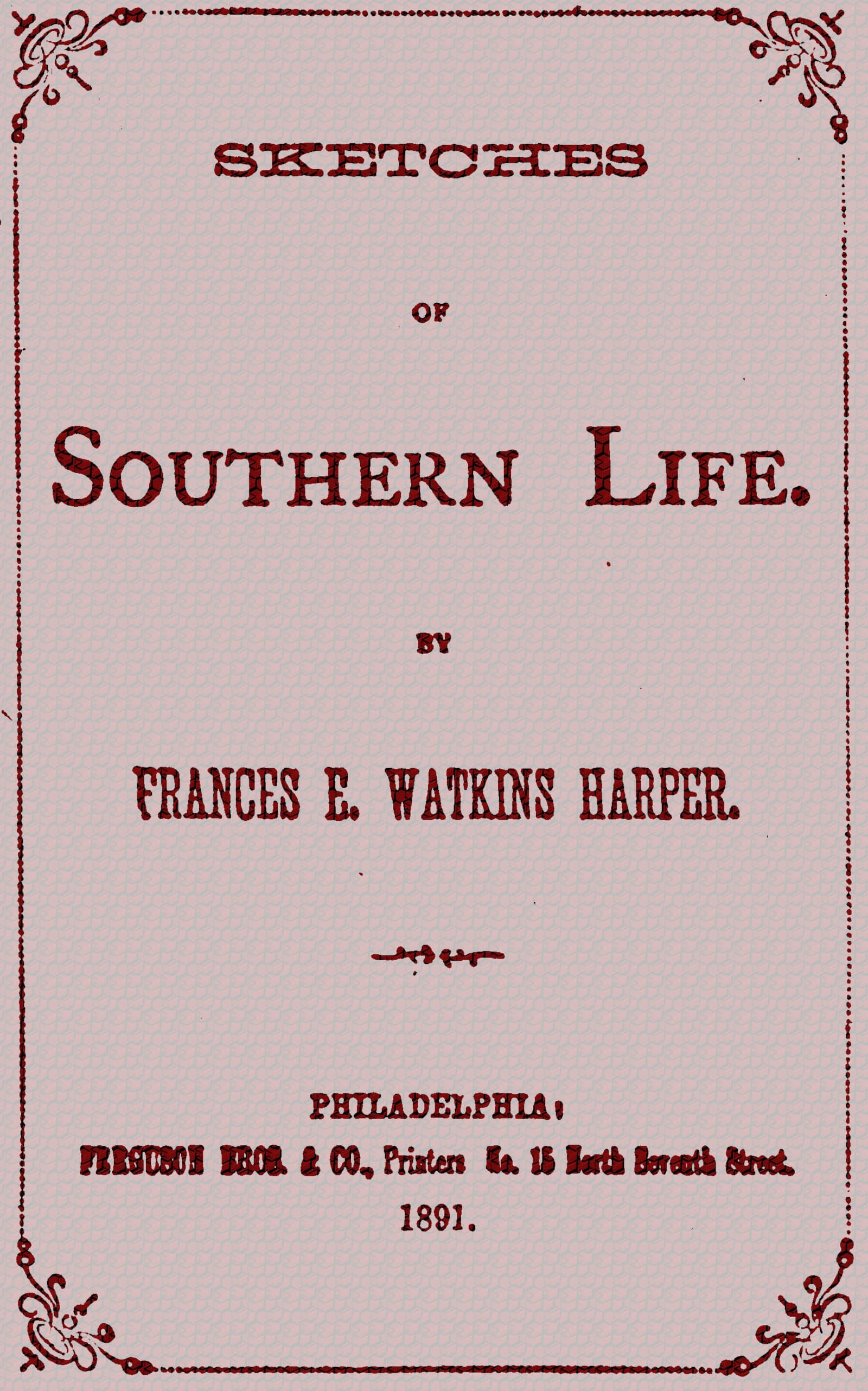 Cover of Sketches of Southern Life
